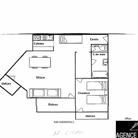 Hauts De Chaviere - Location: Spacieux 2 Pieces Pour 6 Avec 3 Balcons Ensoleilles Val Thorens